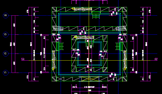 外部足場計画図 建築物件 の書き方 外部足場 下図 ３ 本設立面図 断面図 仮設計画図の書き方